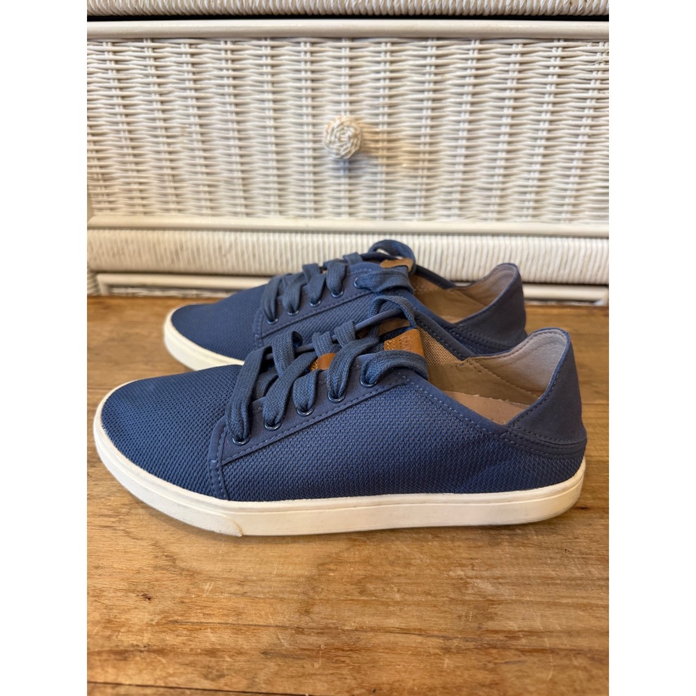 OluKai Pehuea Li Womens Blue Mesh Lace Up Sneakers 20379-VIVI Size 7 - Picture 3 of 9